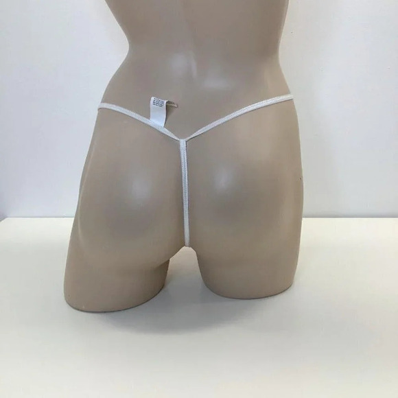 Pink Crush Velvet String Size Small New Without Tags - Picture 4 of 4